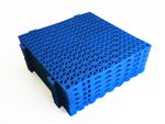 Small image of interlocking water draining tile BLUE color